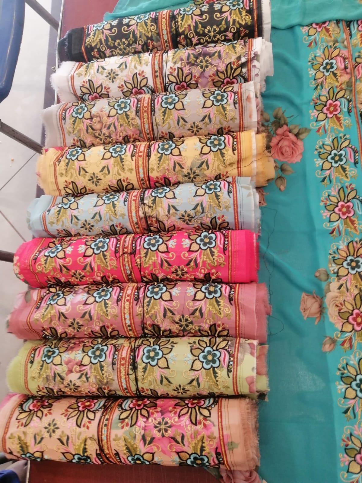 Premium Voile Fabric Laser Printed Ready-Made Suit