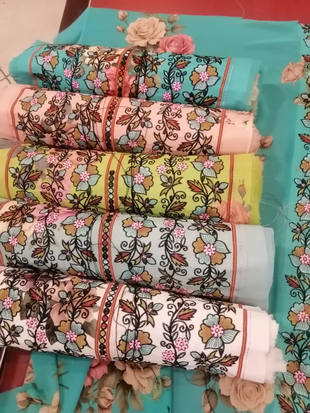 Soft Voile Laser Design Ready-Made Suit – Summer Wear