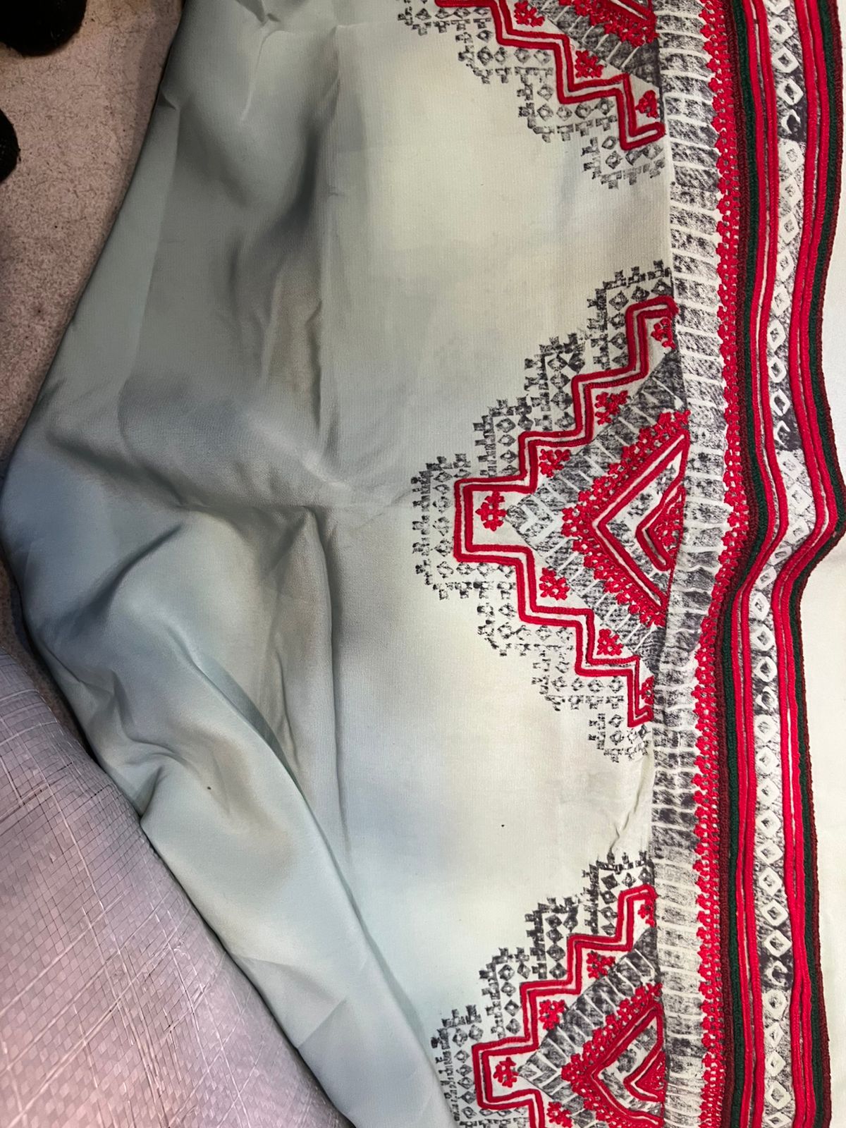 Balochi Makhan Fabric Machine Embroidery