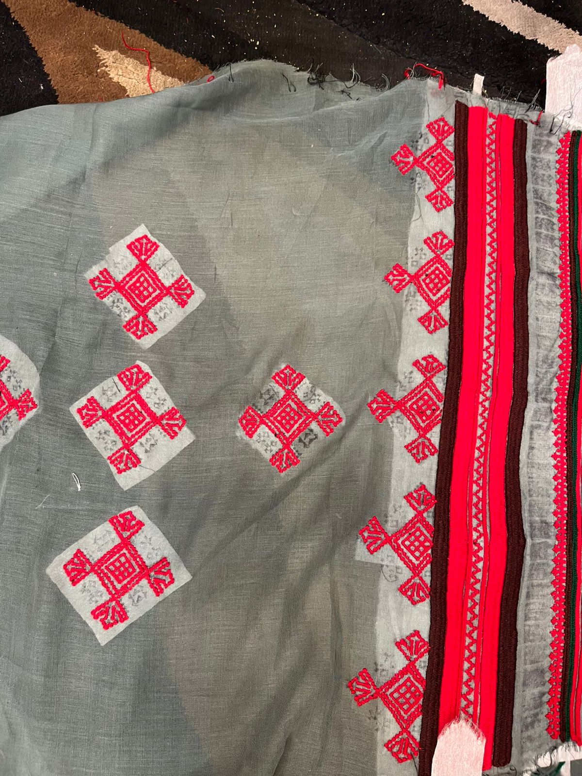 Balochi Danko Embroidered Voile – Premium Design