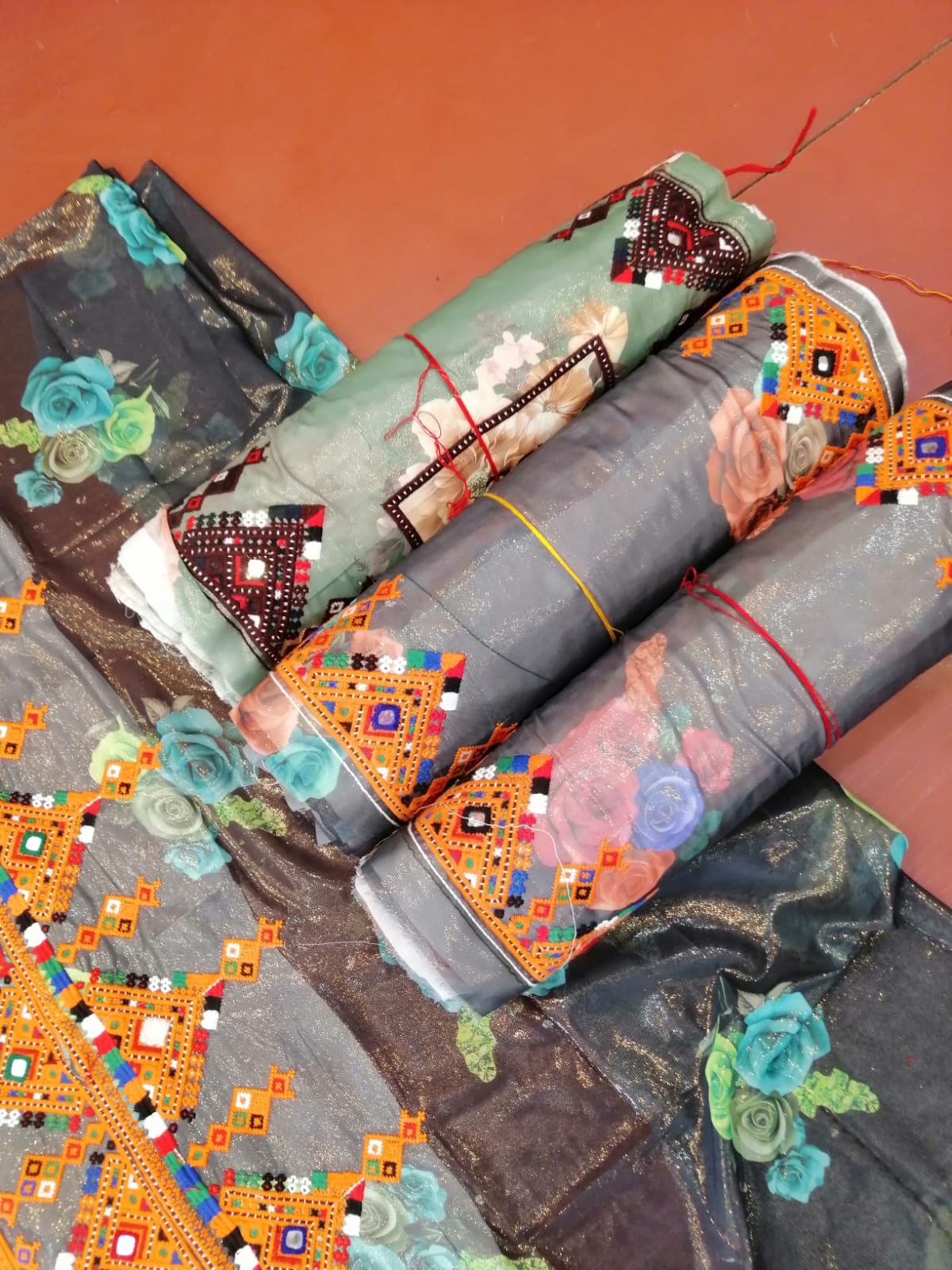 Luxury Balochi Embroidered Ready-Made Dress – Voile Fabric