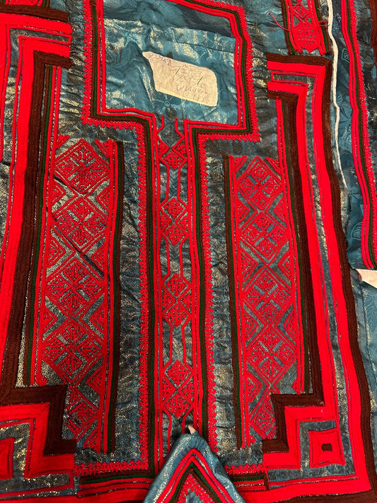 Balochi Shisha Fabric Machine Embroidered Suit