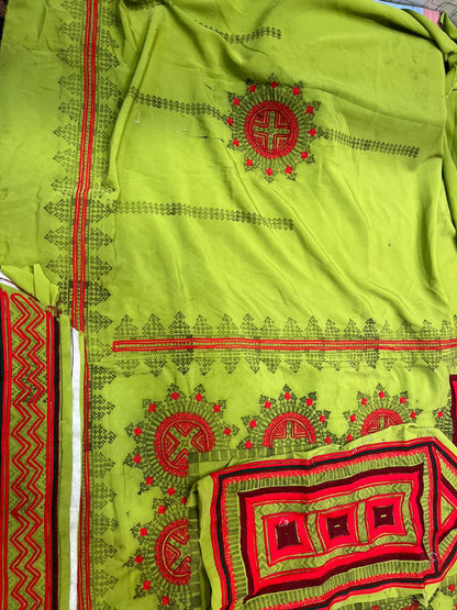 Balochi Zai Shirkhu Paliwar Embroidered Makhan Fabric