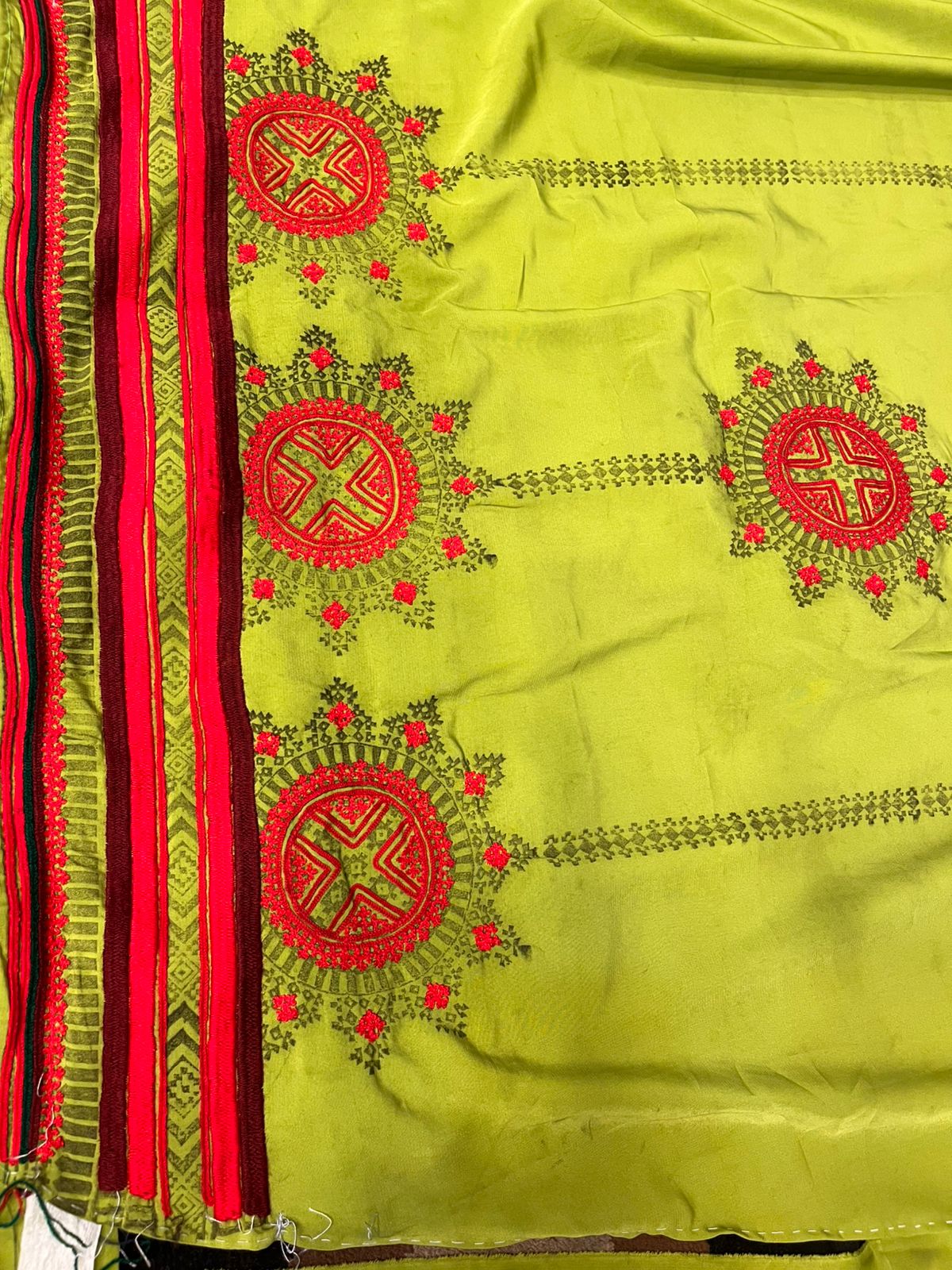 Balochi Zai Shirkhu Paliwar Embroidered Makhan Fabric