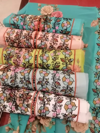 Soft Voile Laser Design Ready-Made Suit – Summer Wear