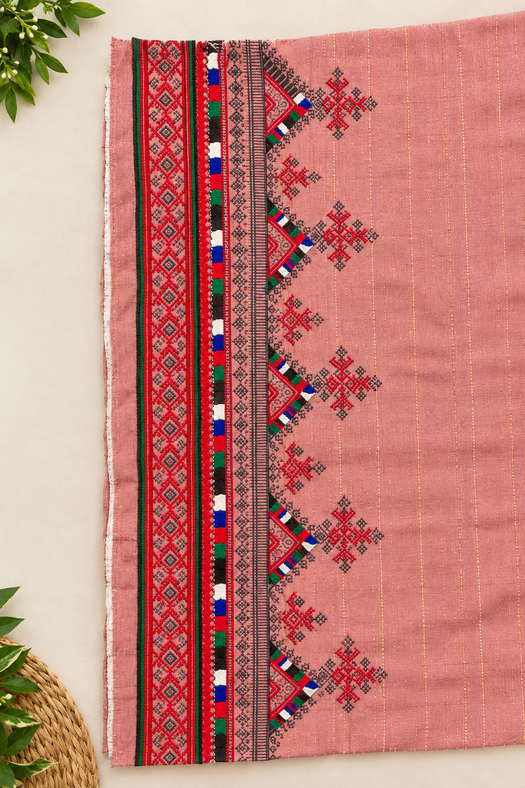 Danko Doch – Royal Pink Balochi Machine Embroidery