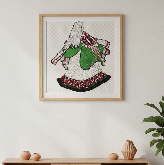 Balochi Cultural Embroidery Frame
