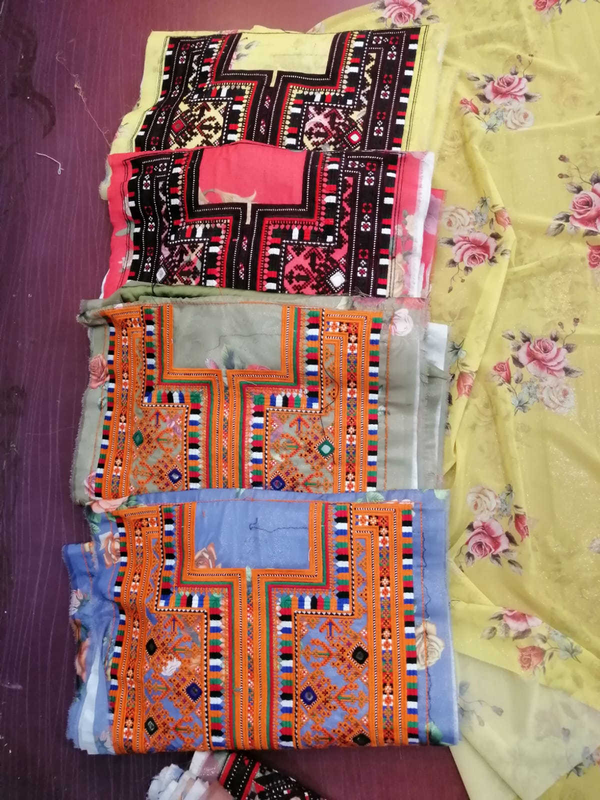 Balochi Embroidered Ready-Made Dress – Voile Fabric