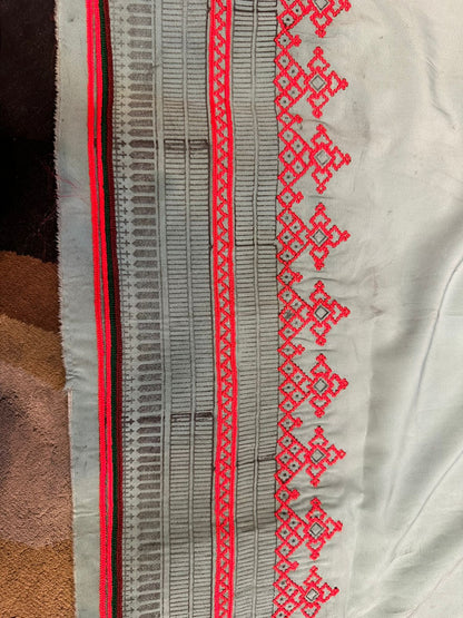 Classic Baharakh Pattern Makhani Fabric Embroidered Suit