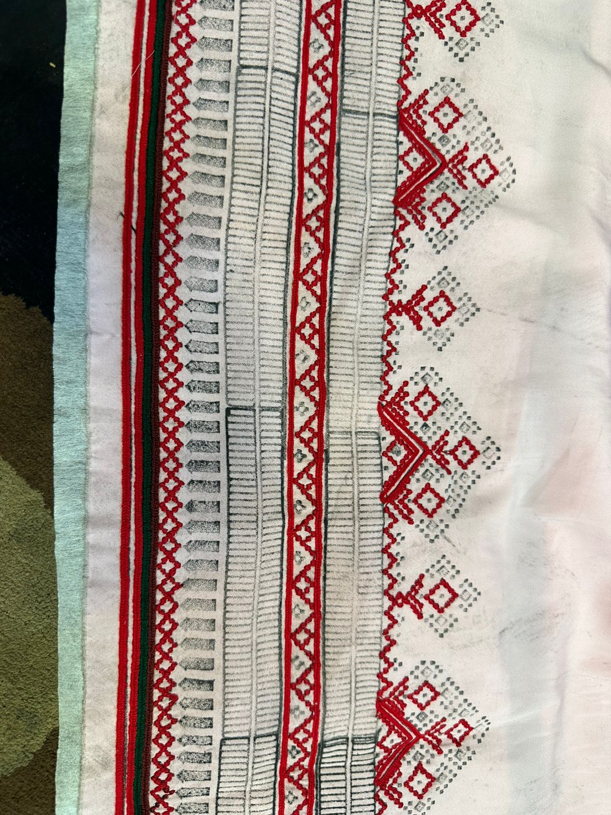 Baharakh Design Makhani Fabric Machine Embroidered Suit