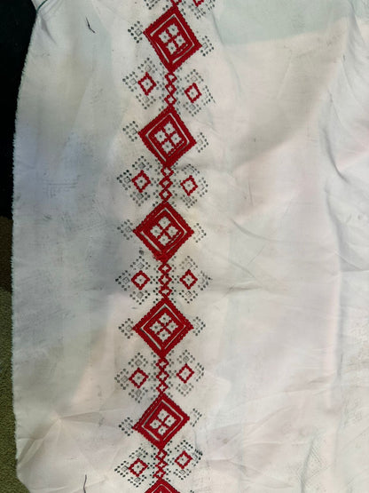 Baharakh Design Makhani Fabric Machine Embroidered Suit
