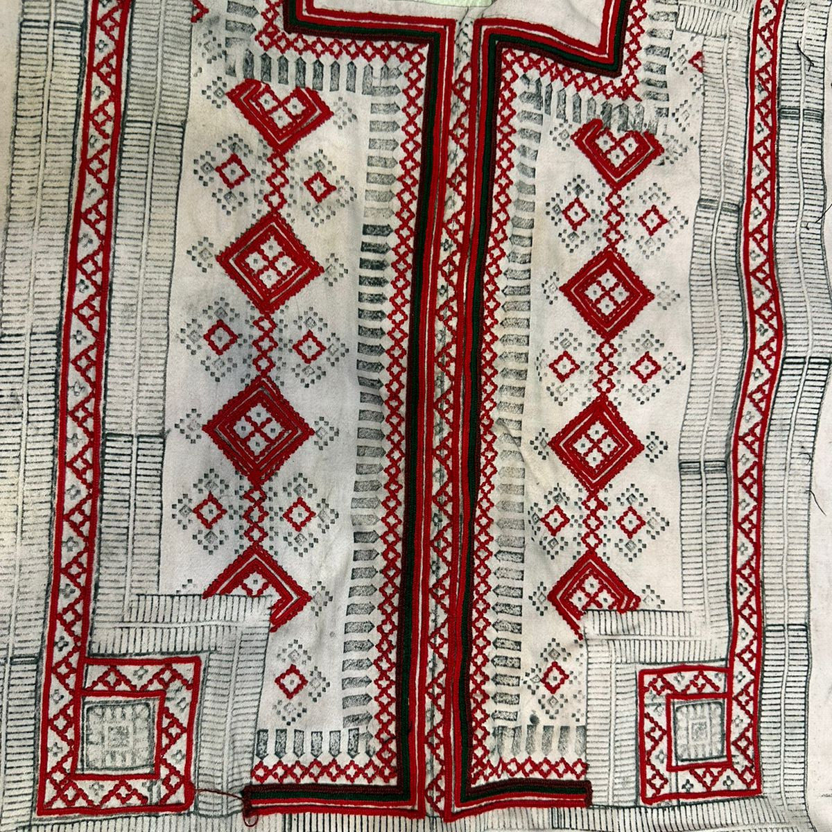 Baharakh Design Makhani Fabric Machine Embroidered Suit