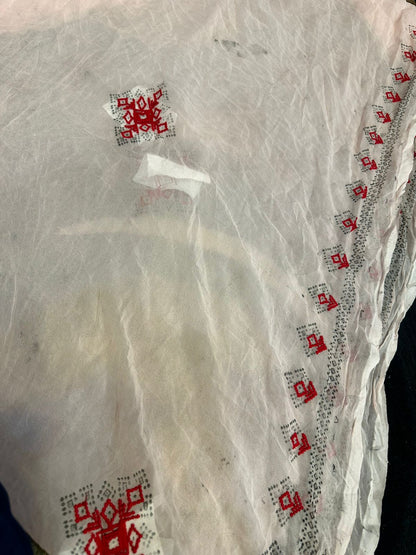 Baharakh Design Makhani Fabric Machine Embroidered Suit