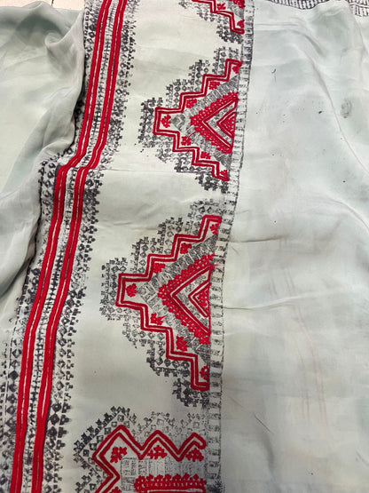 Balochi Makhan Fabric Machine Embroidery