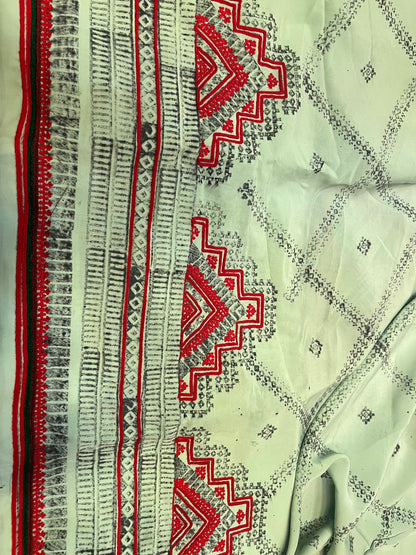 Balochi Makhan Fabric Machine Embroidery