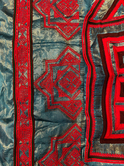Shisha Fabric Machine Embroidered Balochi Suit