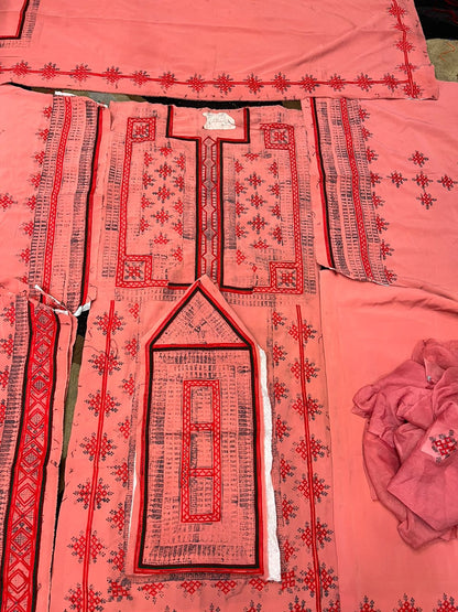 Danko Doch Makhan Fabric – Premium Balochi Embroidery Dress | Limited Sale