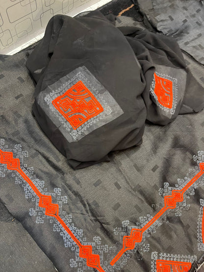 Zai Shirkhu Paliwar Doch – Premium Makhan Fabric | Balochi Embroidery