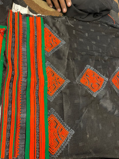 Zai Shirkhu Paliwar Doch – Premium Makhan Fabric | Balochi Embroidery