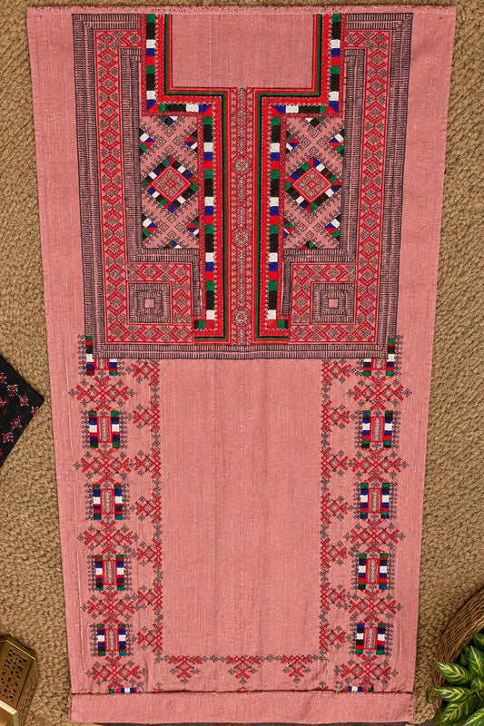 Danko Doch – Royal Pink Balochi Machine Embroidery