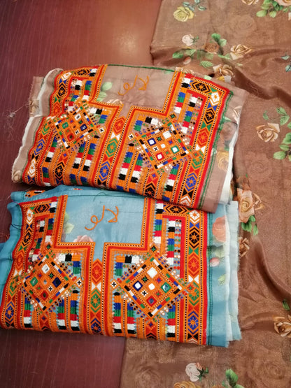 Balochi Embroidered Ready-Made Dress – Voile Fabric